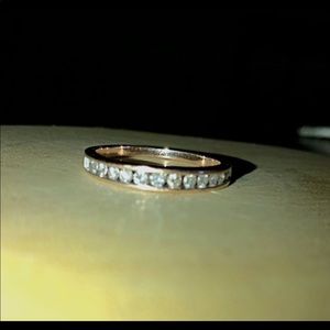 10k Rose Gold 1/2 carat Genuine Diamond Ring